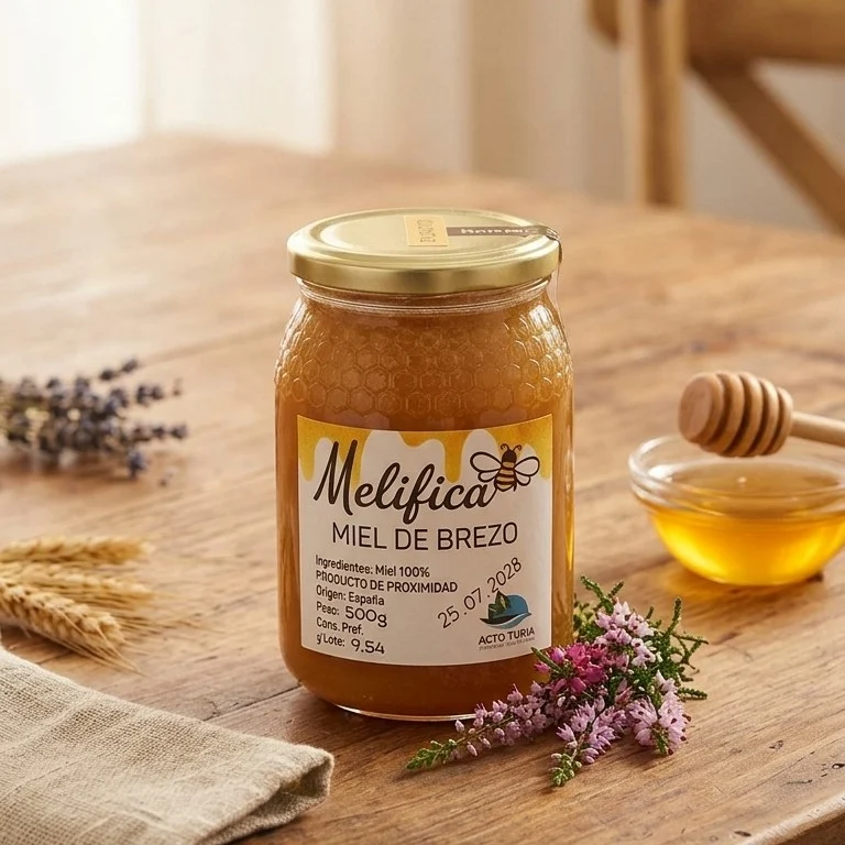 Miel cruda de brezo