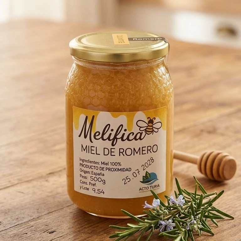 Miel cruda de romero